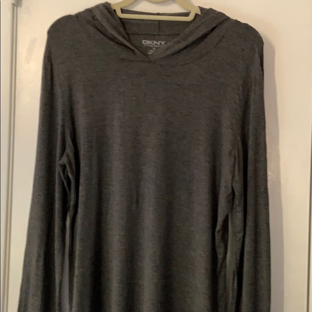Ladies DKNY active shirt  with hood